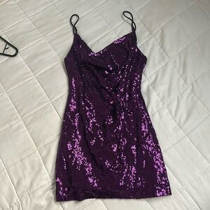 Lucy in the Sky Purple Homecoming Dress